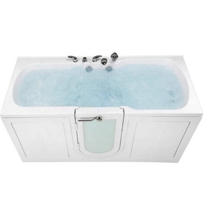 Zink K102 Acrylic Plastic Corner Hot Water Bath Tub Wheelchair Spa Massage